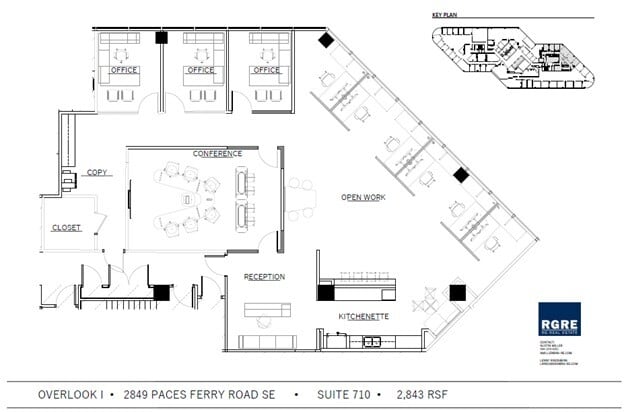 2849 Paces Ferry Rd SE, Atlanta, GA à louer Plan d’étage– Image 1 sur 1
