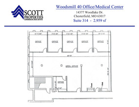 14377 Woodlake Dr, Chesterfield, MO à louer Plan d’étage– Image 1 sur 5