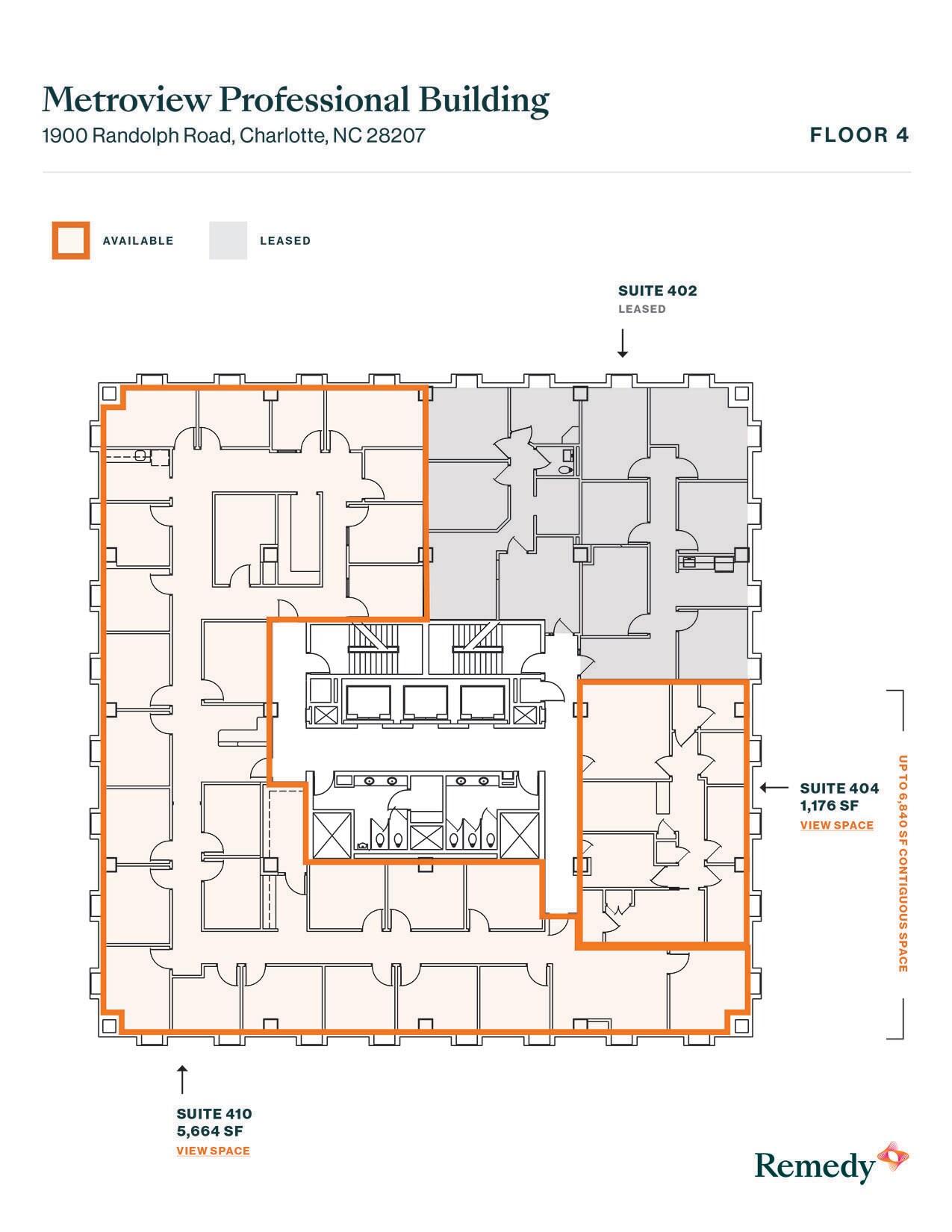 1900 Randolph Rd, Charlotte, NC à louer Plan d’étage– Image 1 sur 1