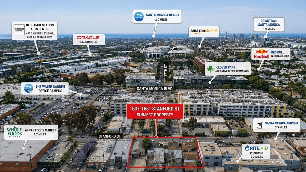 1637-1651 Stanford St, Santa Monica, CA à vendre - Photo principale – Image 1 sur 10