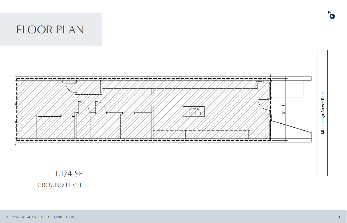 62 Mississaga St E, Orillia, ON à louer Plan d’étage– Image 1 sur 1