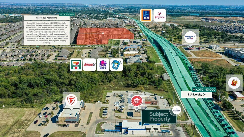 8073 University Dr, Cross Roads, TX à vendre - Photo de l’immeuble – Image 2 sur 3