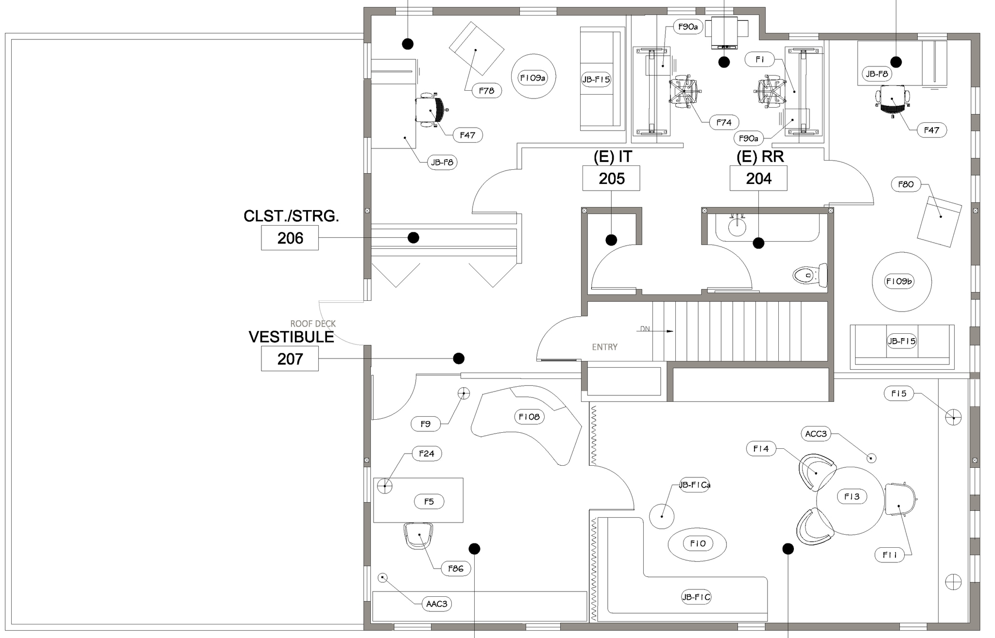 729-733 Seward St, Los Angeles, CA à vendre Plan d’étage– Image 1 sur 2