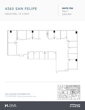 4265 San Felipe St, Houston, TX à louer Plan d’étage– Image 1 sur 1