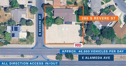 280 S Revere St, Aurora, CO - Vue aérienne vue de carte