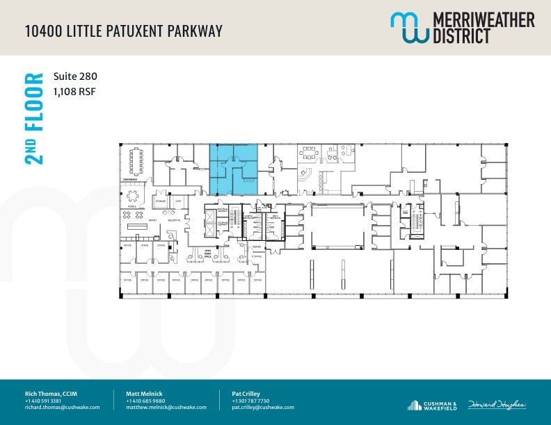 10480 Little Patuxent Pky, Columbia, MD à louer Plan d’étage– Image 1 sur 1
