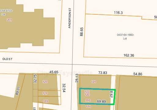 120-122 Anderson St, Fayetteville, NC à louer - Plan cadastral – Image 1 sur 17
