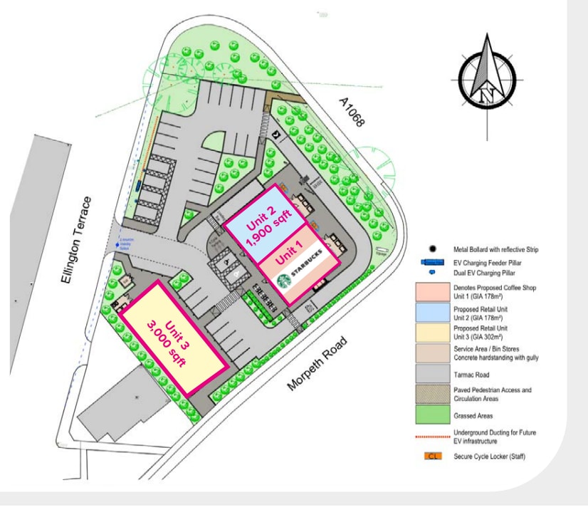 3 Alderwood, Ashington à louer Plan de site– Image 1 sur 1