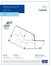 3000 Wilcrest Dr, Houston, TX à louer Plan d’étage– Image 1 sur 1