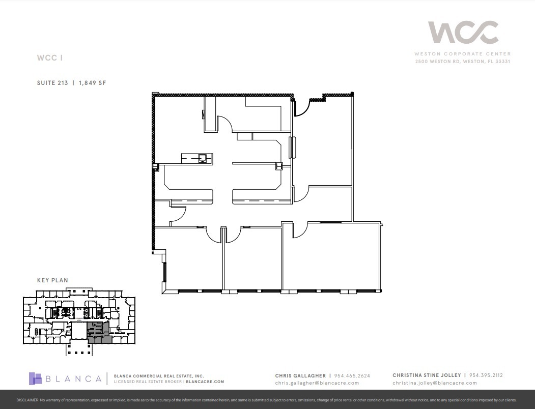 2500 Weston Rd, Weston, FL à louer Plan d’étage– Image 1 sur 1