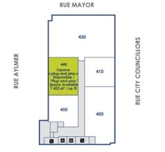 1450-1480 Rue City Councillors, Montréal, QC à louer Plan d’étage– Image 1 sur 1