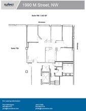 1990 M St NW, Washington, DC à louer Plan d’étage– Image 1 sur 1