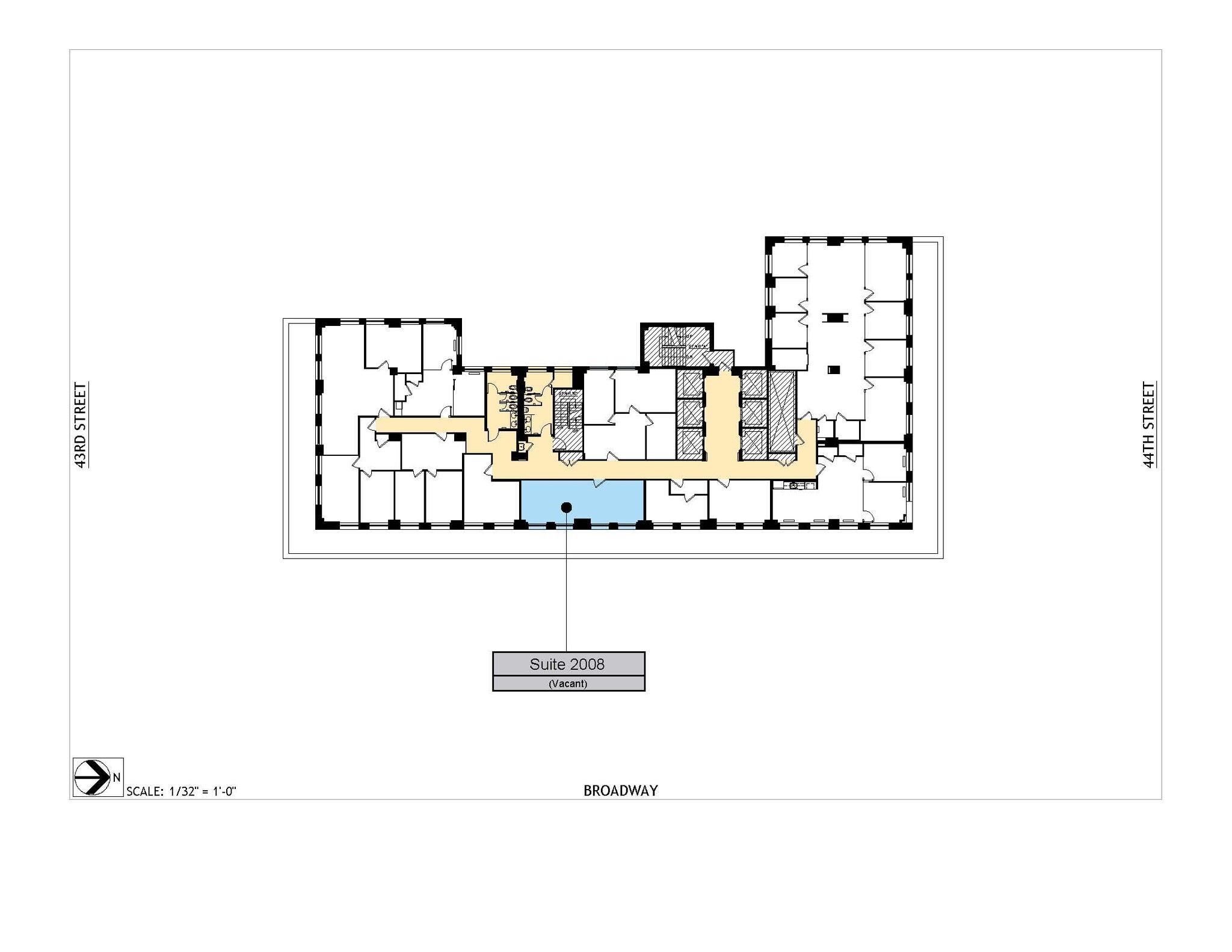 1501 Broadway, New York, NY à louer Plan d’étage– Image 1 sur 1