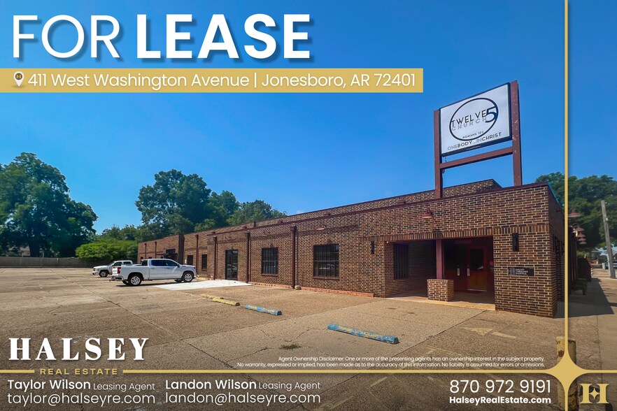 411 W Washington Ave, Jonesboro, AR à louer - Photo de l’immeuble – Image 1 sur 5