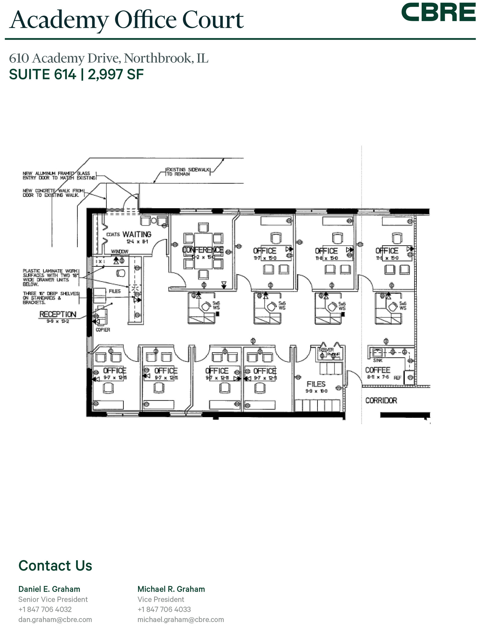 600-650 Academy Dr, Northbrook, IL à louer Plan d’étage– Image 1 sur 1