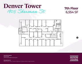 1905 Sherman St, Denver, CO à louer Plan d’étage– Image 1 sur 1