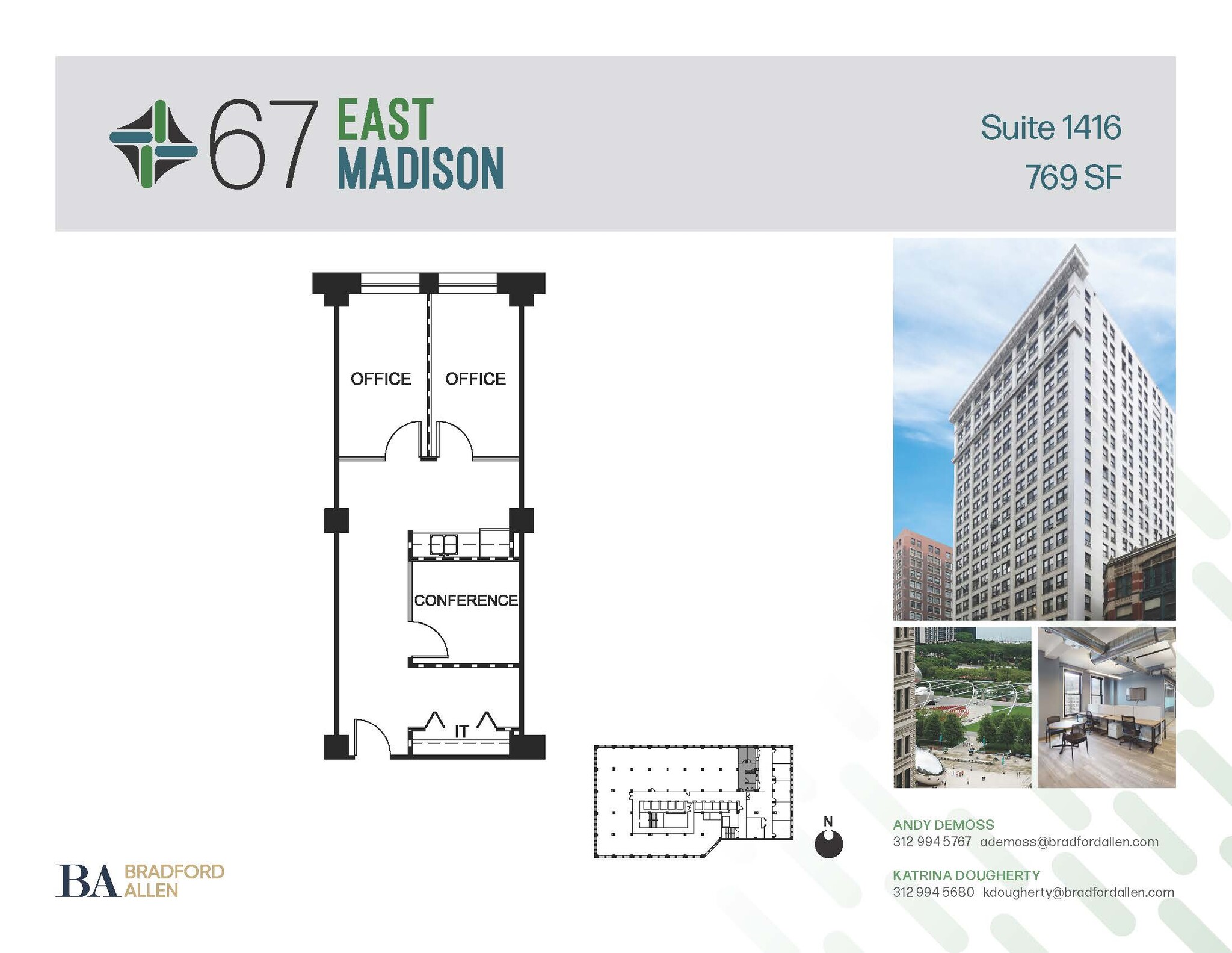 67 E Madison St, Chicago, IL à louer Plan d’étage– Image 1 sur 1