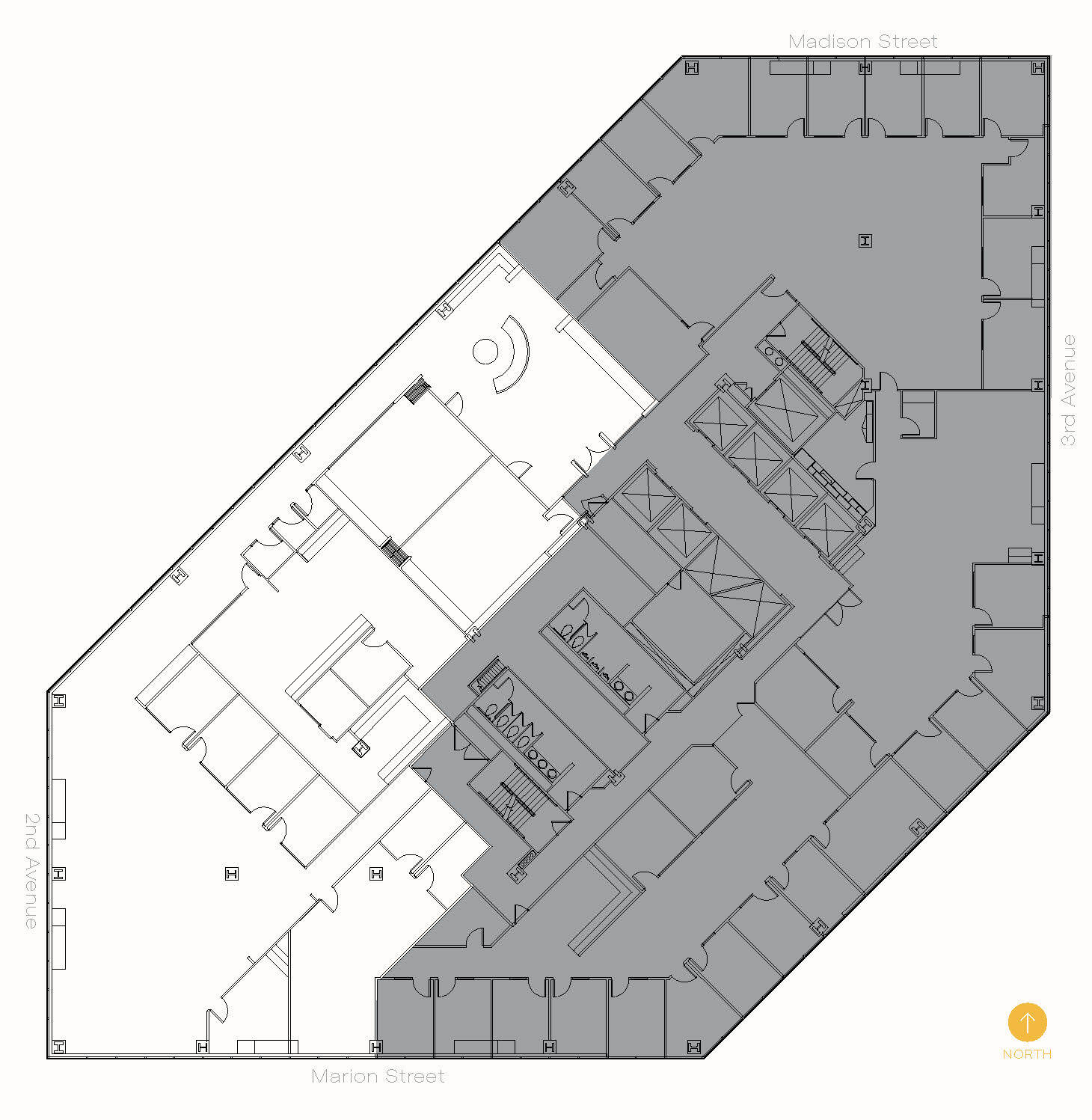 999 3rd Ave, Seattle, WA à louer Plan d’étage– Image 1 sur 4
