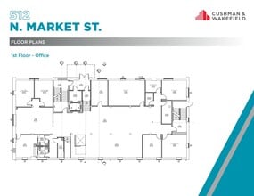 512 N Market St, Lancaster, PA à louer Plan d’étage– Image 1 sur 1