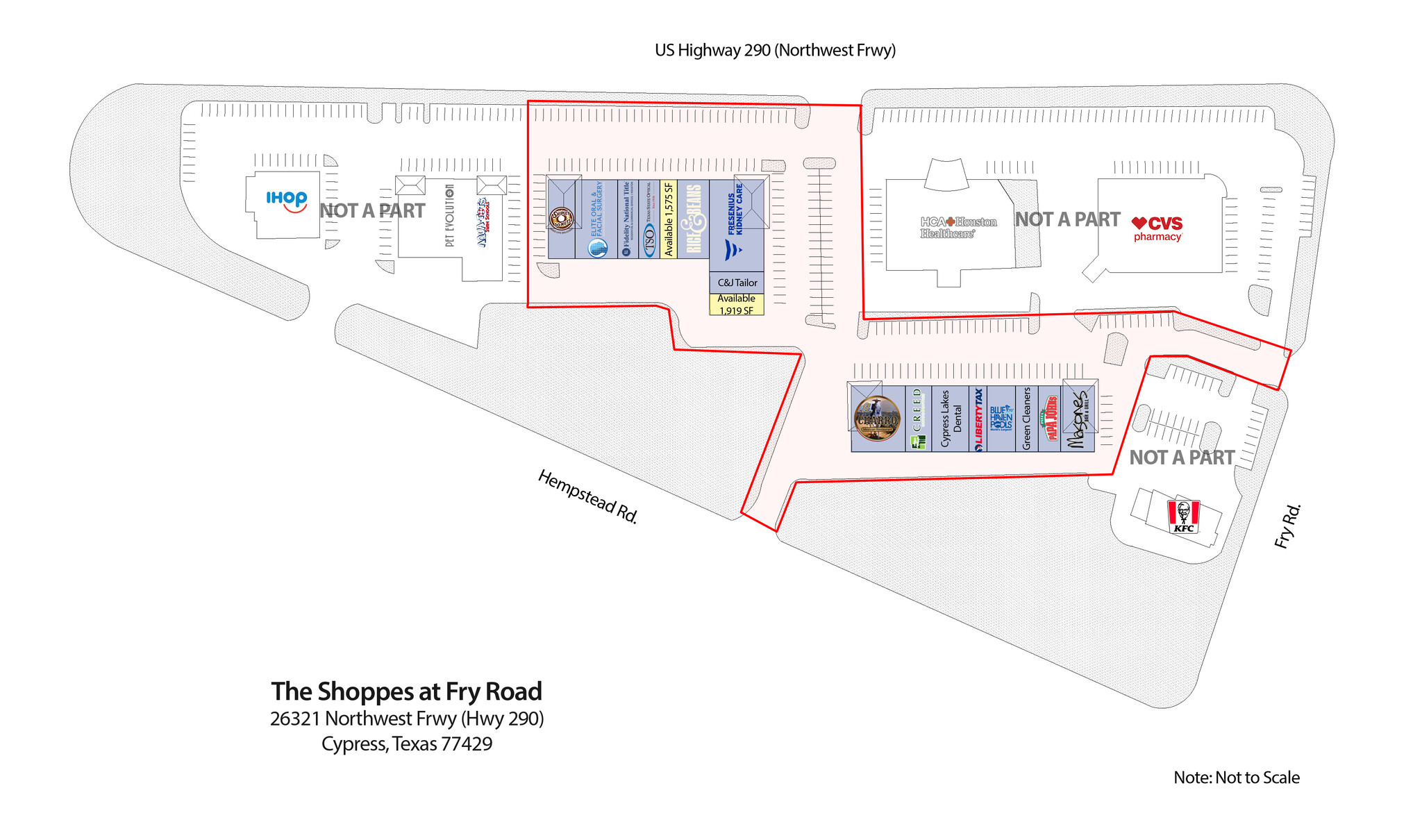 26321 Northwest Fwy, Cypress, TX à louer Plan de site– Image 1 sur 1