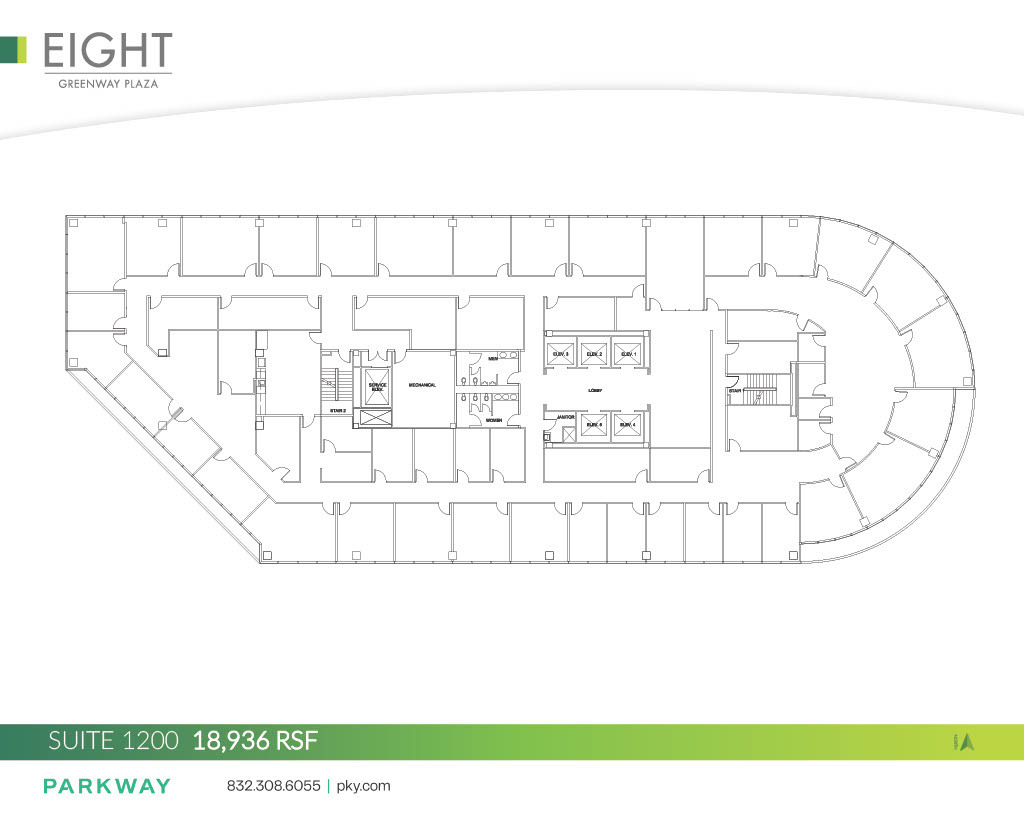 8 Greenway Plz, Houston, TX à louer Plan d’étage– Image 1 sur 1