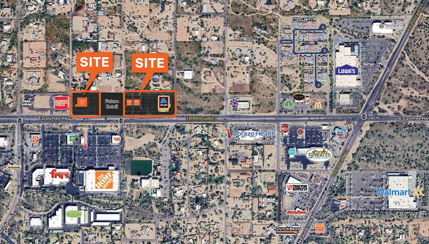 NEC of E Carefree Hwy & 49th St, Cave Creek, AZ à vendre Photo principale– Image 1 sur 3