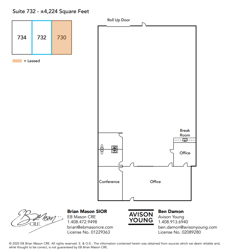 730-734 N Pastoria Ave, Sunnyvale, CA à louer Plan d’étage– Image 1 sur 1