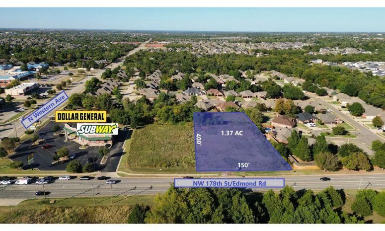 NW 178th & N Western Ave, Edmond, OK à louer - Aérien – Image 2 sur 5
