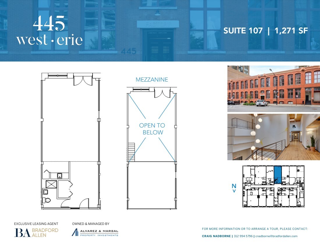 445 W Erie St, Chicago, IL à louer Plan d’étage– Image 1 sur 6