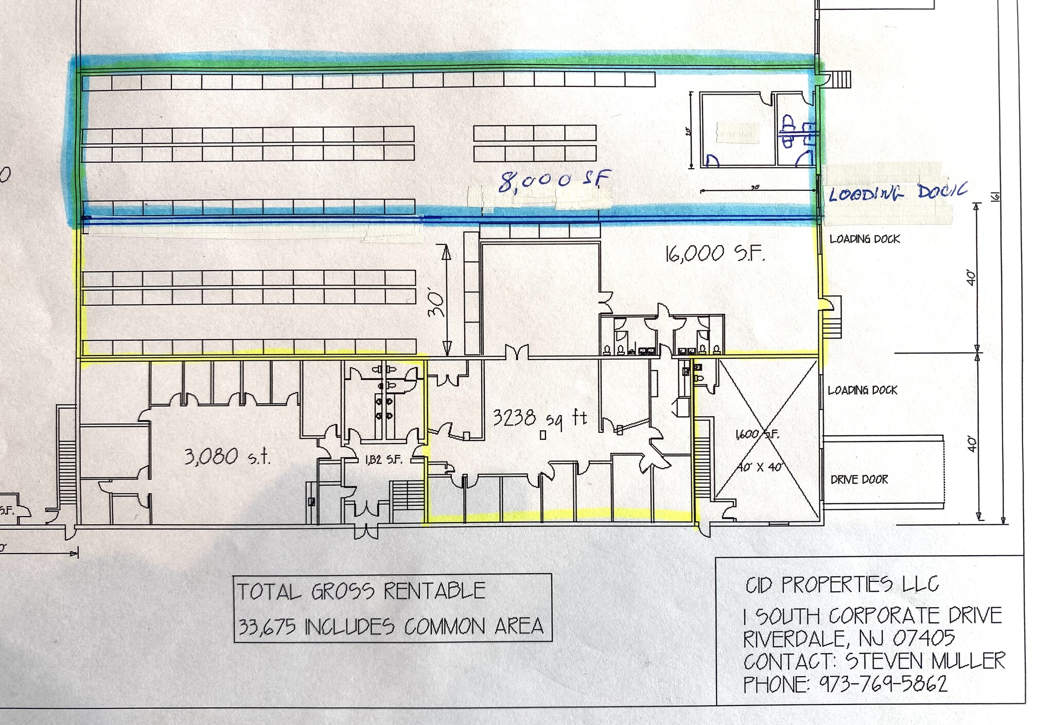 1 S Corporate Dr, Riverdale, NJ à louer Plan d’étage– Image 1 sur 2