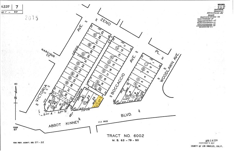 2324 Abbot Kinney Blvd, Venice, CA à louer - Plan cadastral – Image 2 sur 2