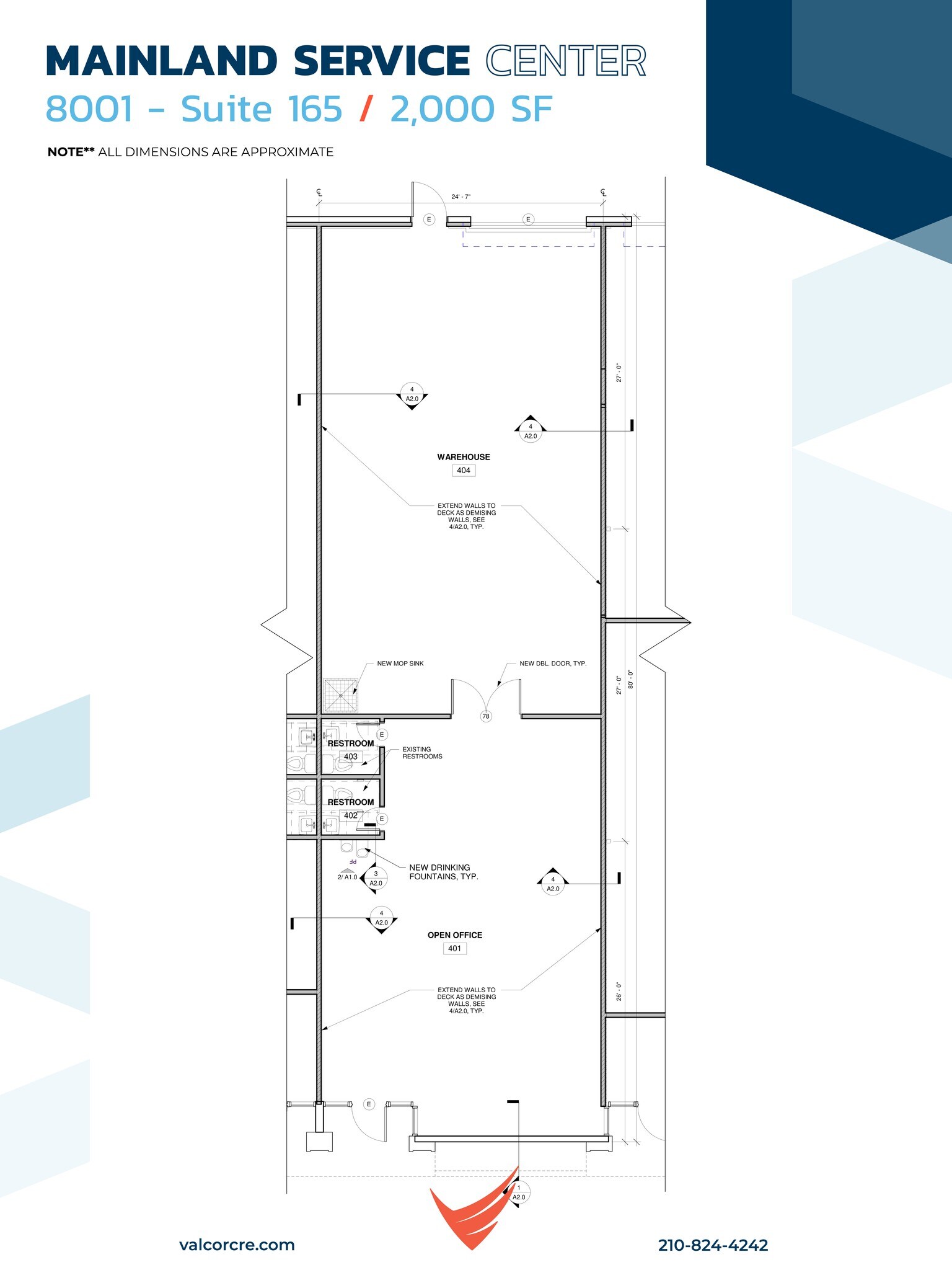 8001 Mainland Dr, San Antonio, TX à louer Plan de site– Image 1 sur 1