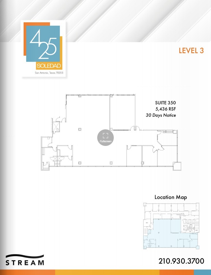 425 Soledad St, San Antonio, TX à louer Plan d’étage– Image 1 sur 1