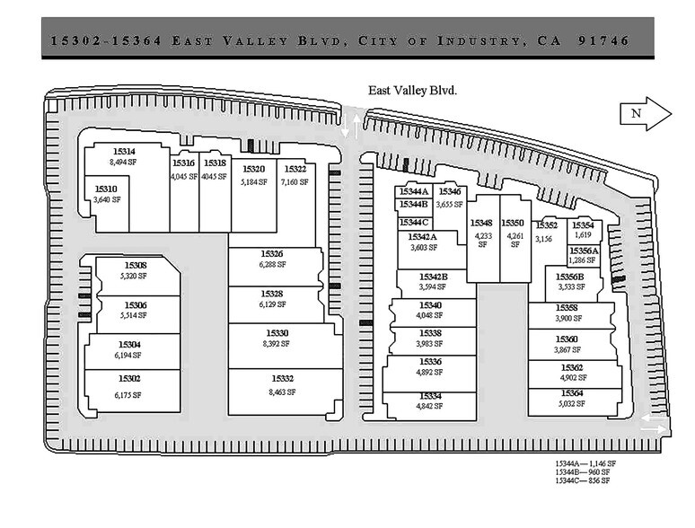 15310-15332 E Valley Blvd, City Of Industry, CA à louer - Autre – Image 1 sur 2