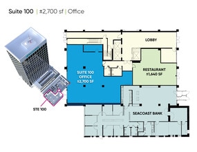250 N Orange Ave, Orlando, FL à louer Plan d’étage– Image 1 sur 5