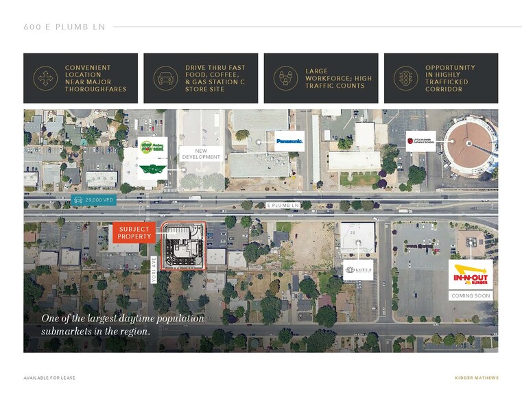 600 E Plumb Ln, Reno, NV à louer - Aérien – Image 2 sur 8