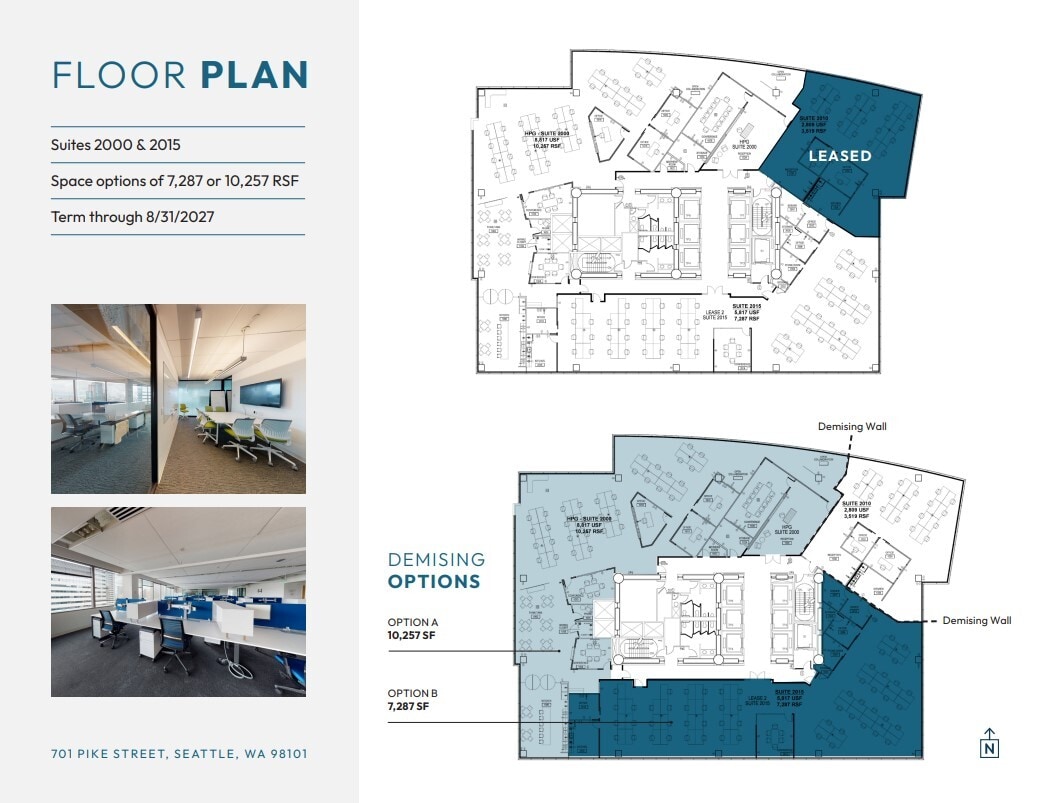 701 Pike St, Seattle, WA à louer Plan d’étage– Image 1 sur 1