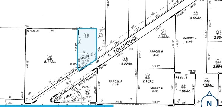 2351-2371 Tollhouse Rd, Clovis, CA à vendre - Plan cadastral – Image 2 sur 2