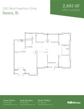 1091-1099 W Hawthorn Dr, Itasca, IL à louer Plan d’étage– Image 1 sur 1