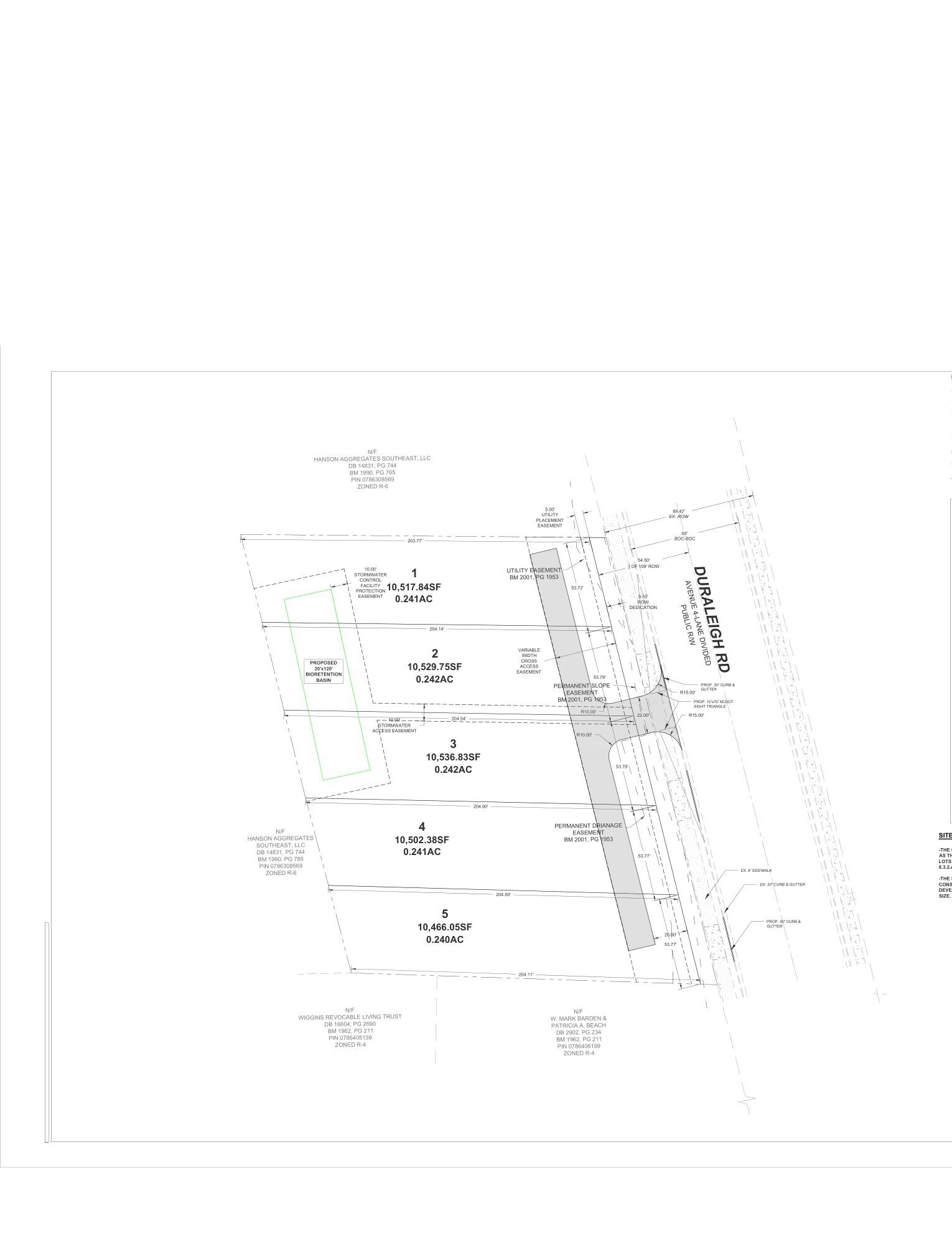 4501 Duraleigh Rd, Raleigh, NC à vendre Plan cadastral– Image 1 sur 2
