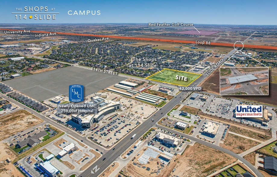 11417 Slide Rd, Lubbock, TX à louer - Aérien – Image 2 sur 8