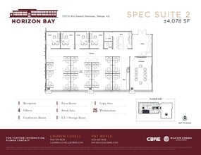 1337 E Rio Salado Parkway, Tempe, AZ à louer Plan d’étage– Image 1 sur 1