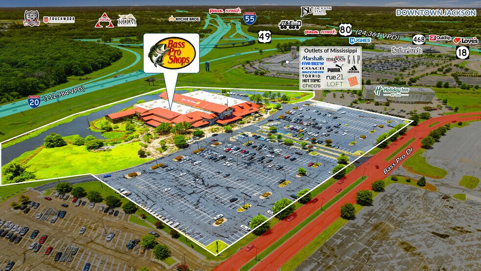 100 Bass Pro Dr, Pearl, MS à vendre - Photo de l’immeuble – Image 3 sur 6