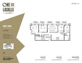 1 N La Salle St, Chicago, IL à louer Plan d’étage– Image 1 sur 3