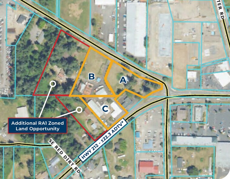 19770-19780 SE Sunnyside Rd, Damascus, OR à vendre - Plan cadastral – Image 3 sur 6