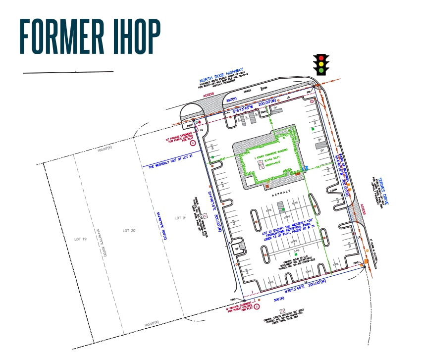 1240 N Dixie Hwy, Monroe, MI à louer Plan d’étage– Image 1 sur 1