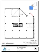 302 Town Centre Blvd N, Markham, ON à louer Plan d’étage– Image 1 sur 1