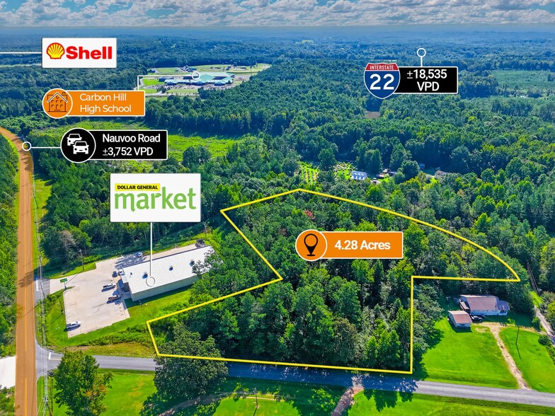 adj. to 1624 Nauvoo Road, Carbon Hill, AL à vendre - Photo principale – Image 1 sur 5