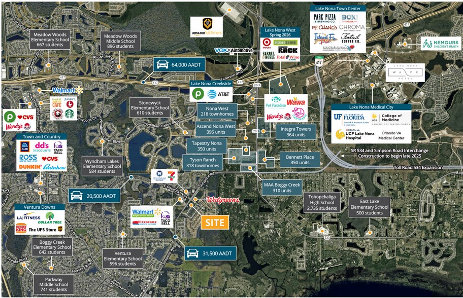 Simpson Rd & E Osceola Pky, Kissimmee, FL à louer - Aérien – Image 3 sur 3