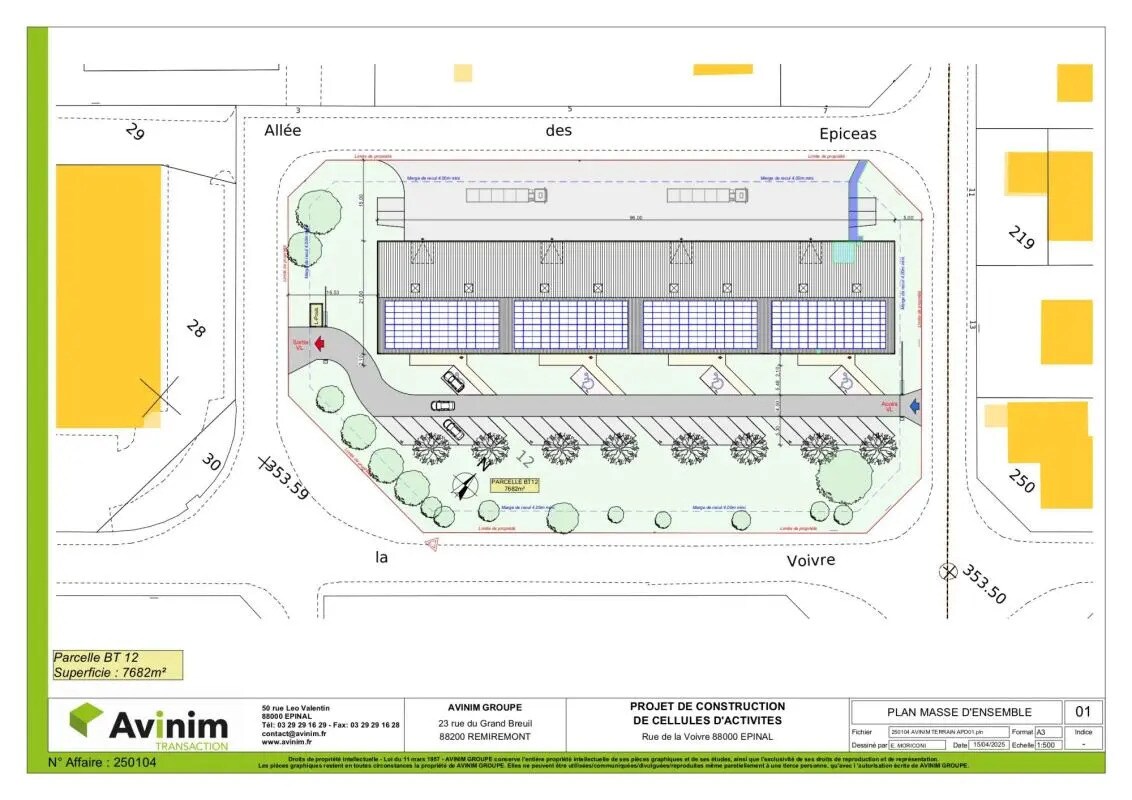 Local d'activités dans Épinal à vendre Plan de site– Image 1 sur 2